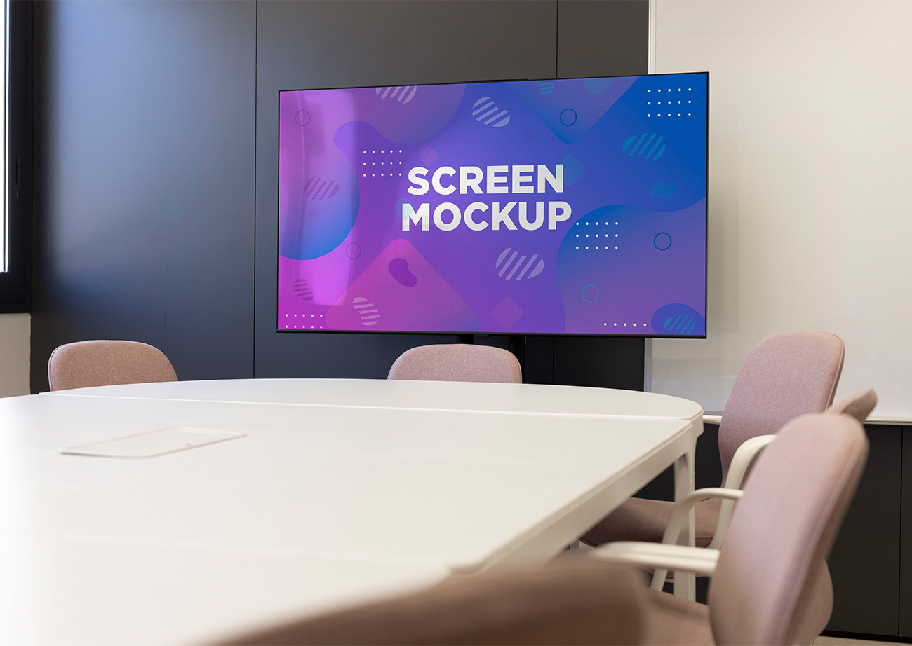 Mockup tivi mẫu số T07 PSD