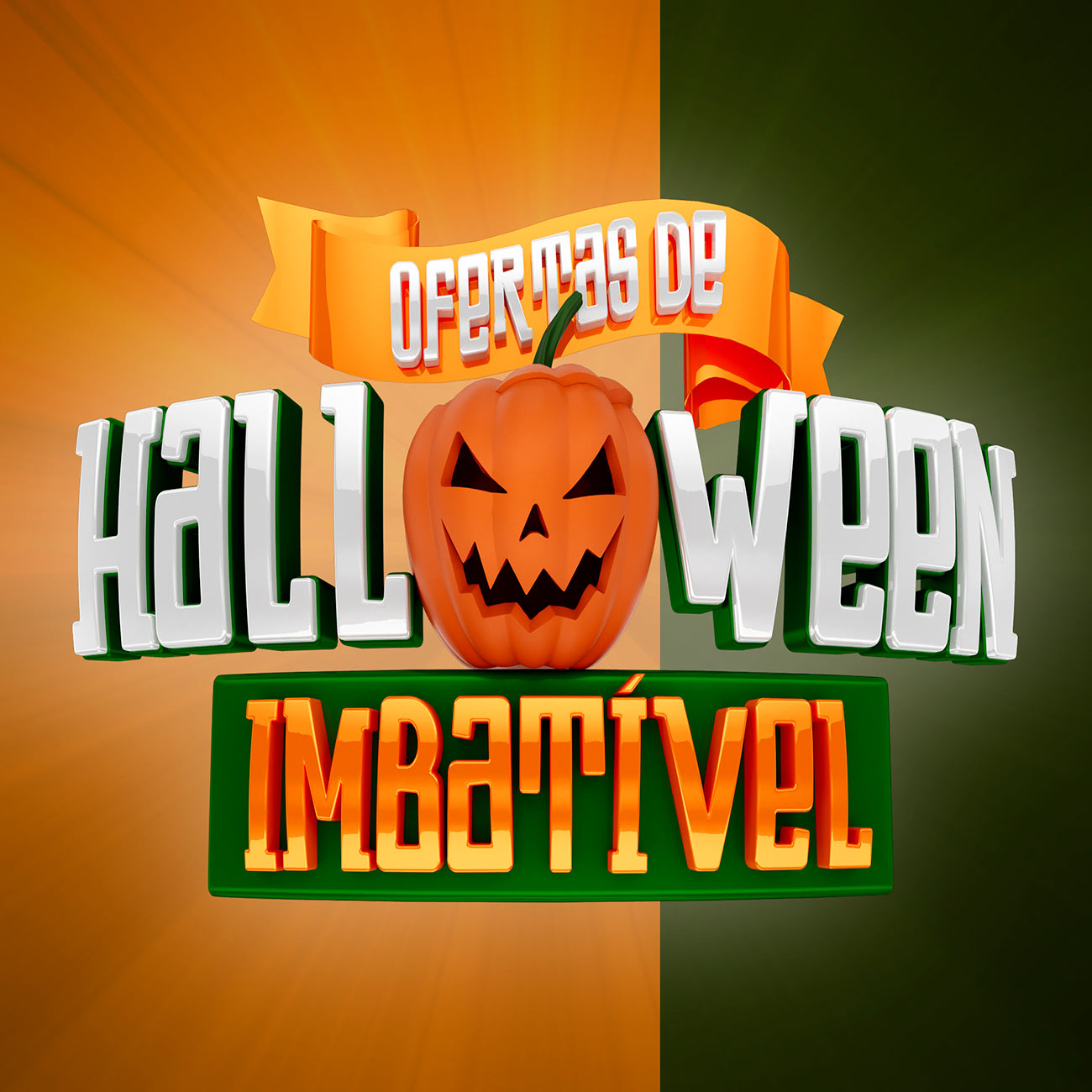 Banner halloween kinh hoàng file PSD