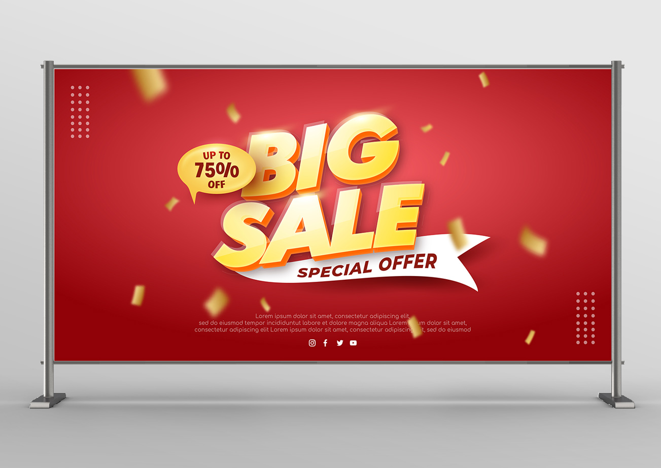 Nhãn big sale 75% file EPS