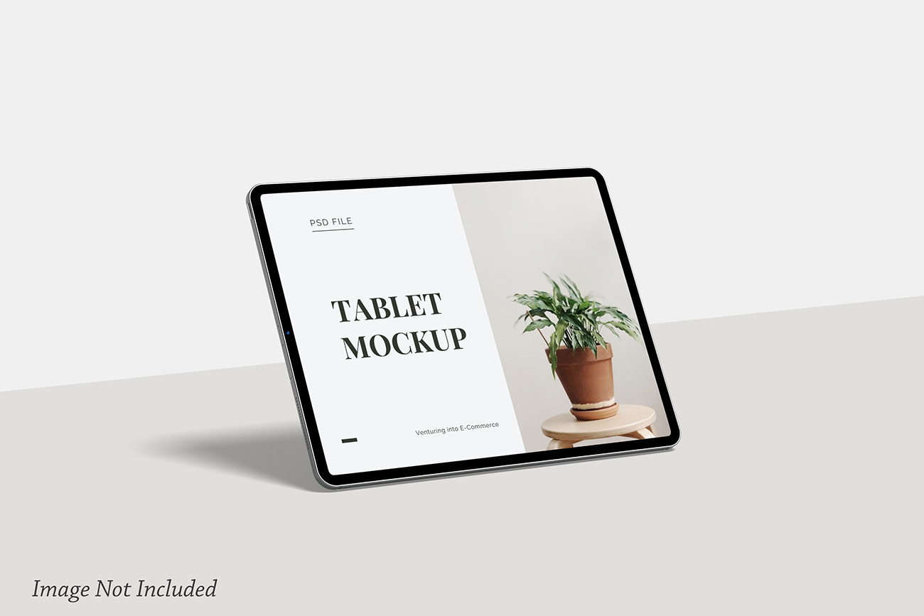 Mockup màn hình máy tính bảng hiện đại PSD mẫu số 25