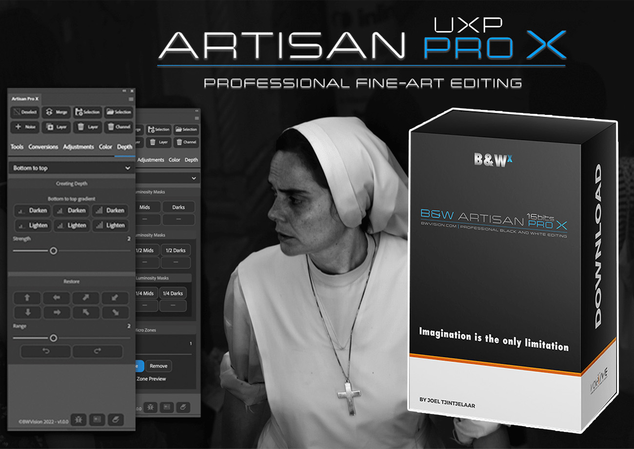 Plugin Xử Lý ảnh đen Trắng B&W Artisan Pro X 2022 V2.1.0 Cho Photoshop