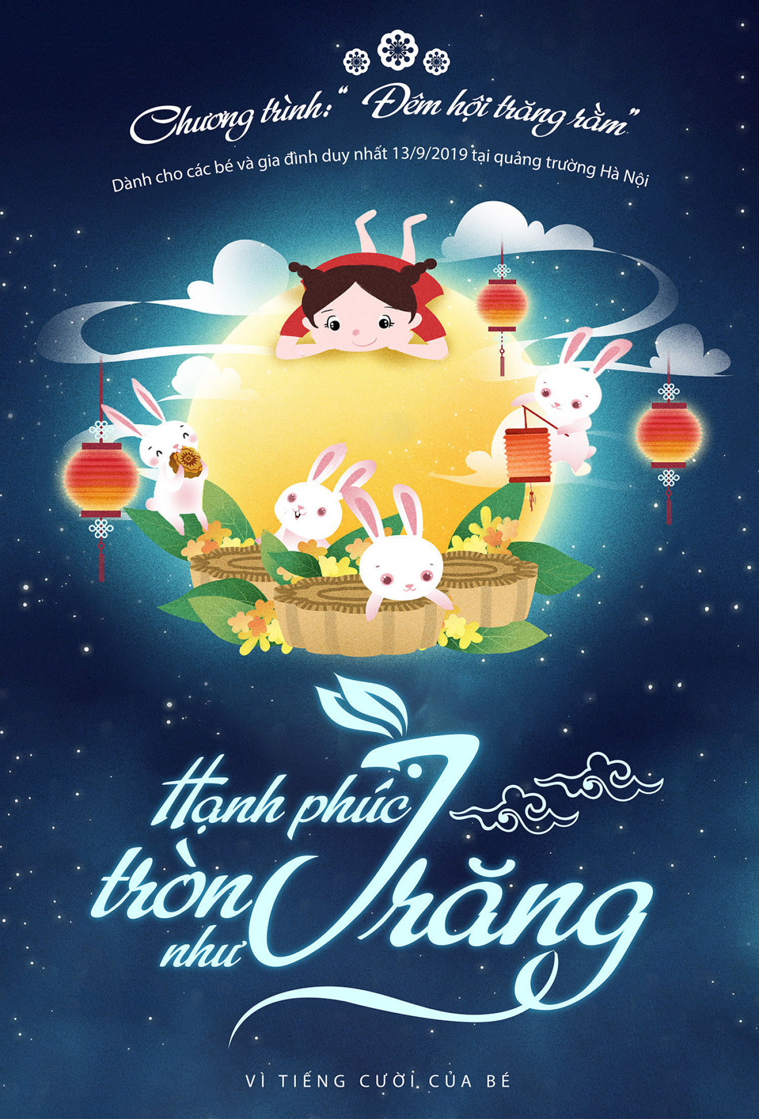 Mẫu thiết kế Poster chương trình trung thu cho AI