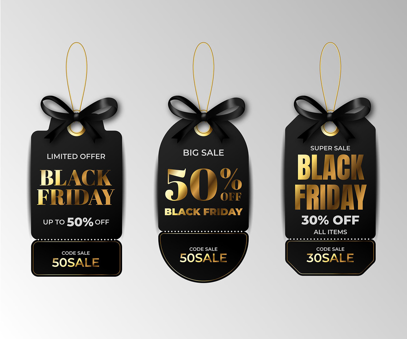 Nhãn sale 50% ngày black friday file AI