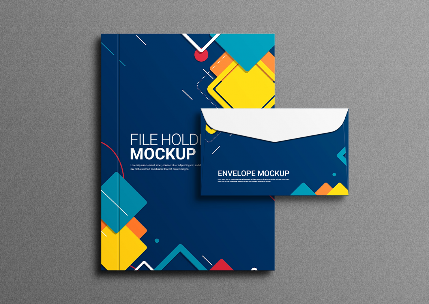 Mockup kẹp tài liệu giấy tờ mẫu số 18 PSD