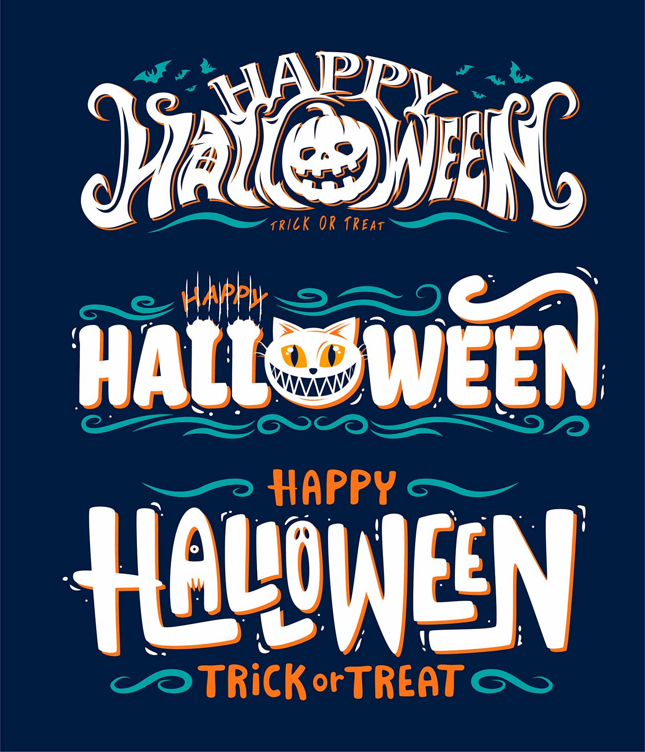 Poster tổ chức tiệc halloween file EPS