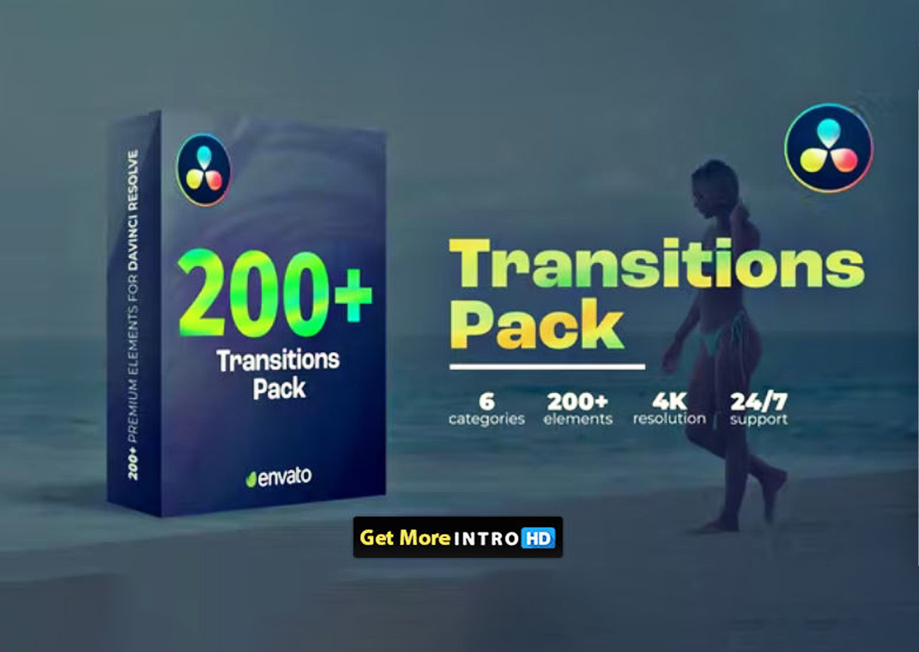 Gói 200+ Hiệu ứng chuyển cảnh cho phần mền Davinci - Transitions  DaVinci Resolve