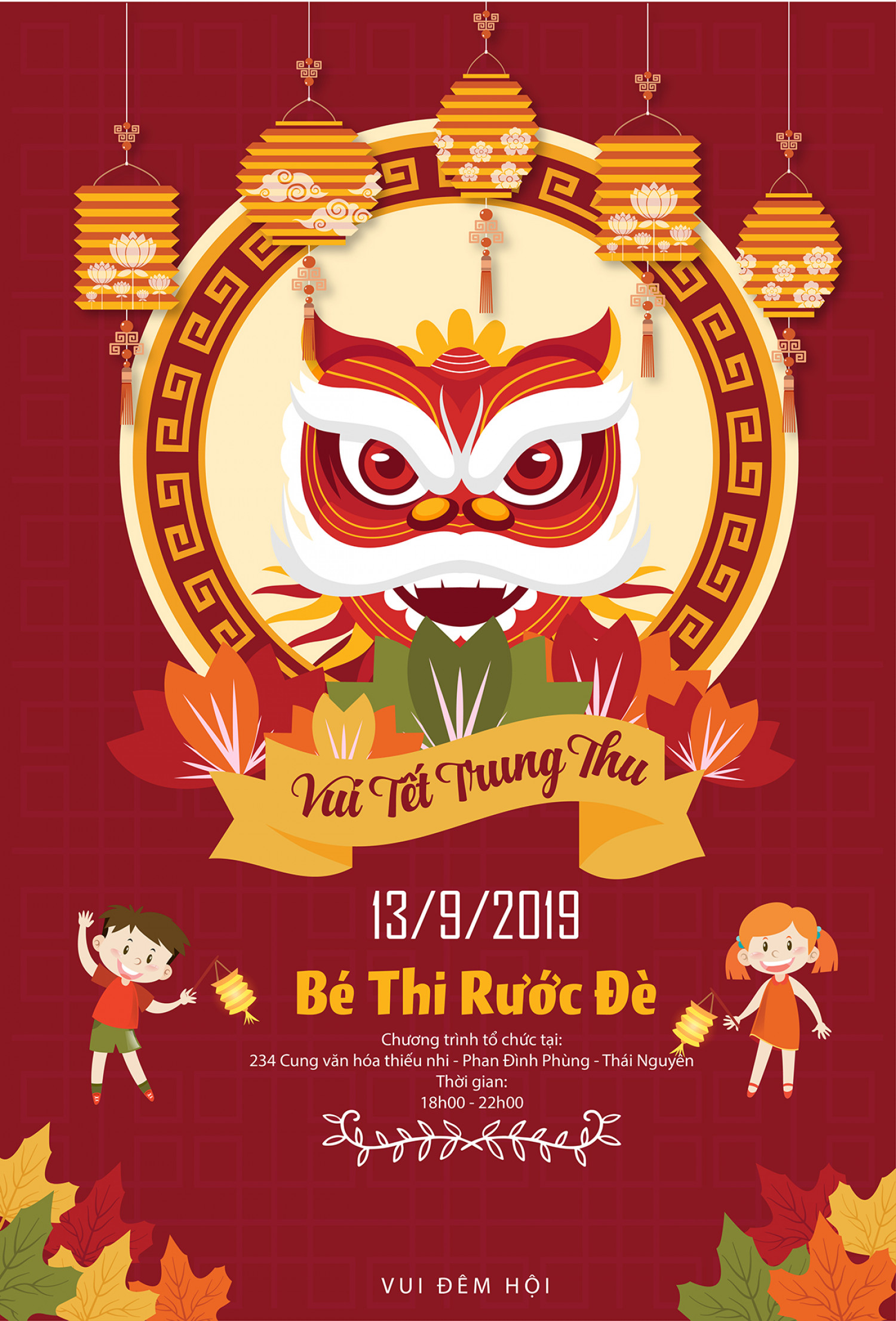 Mẫu thiết kế Poster trung thu cho AI