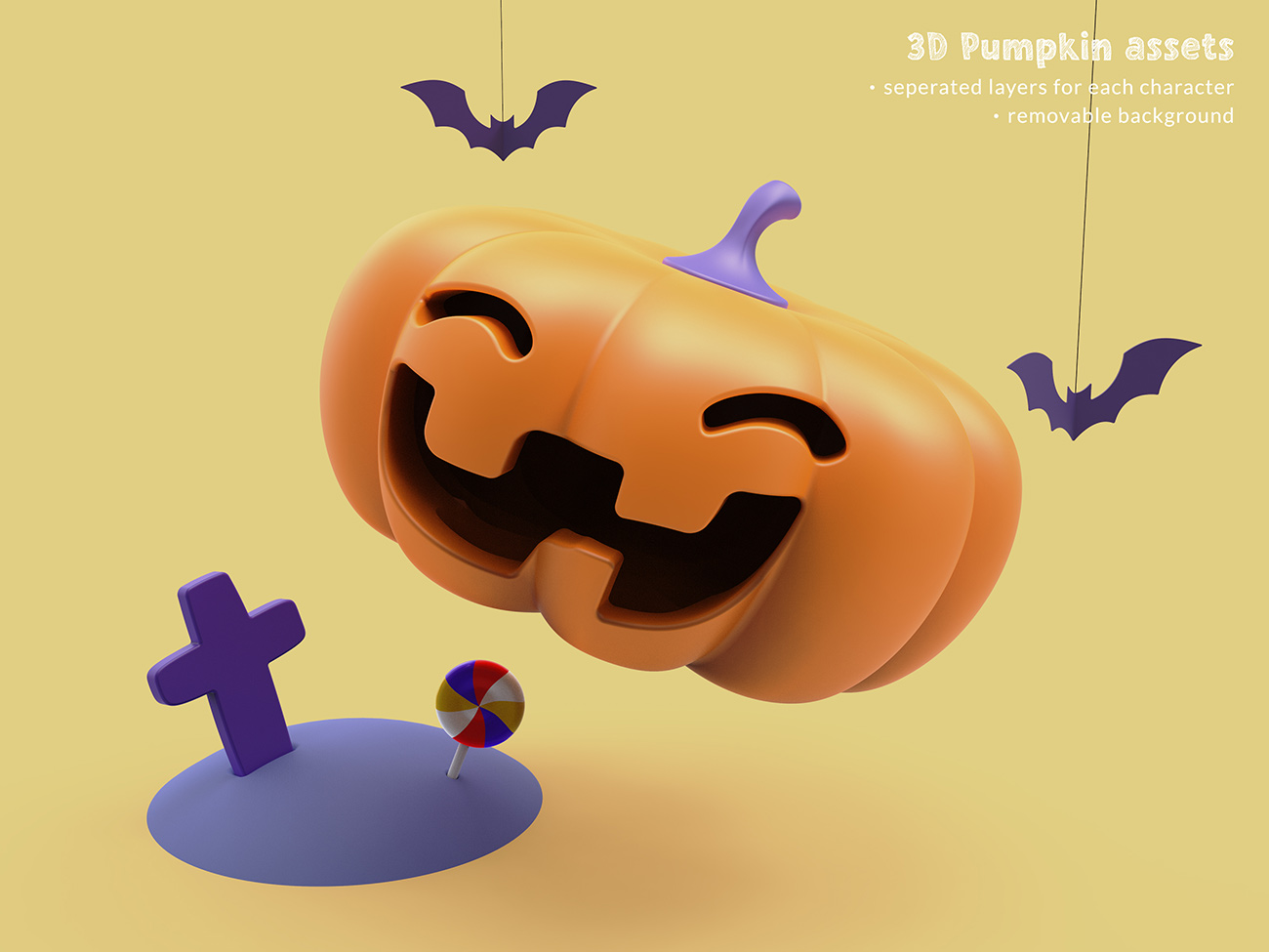 Banner bí ngô trong lễ hội halloween file PSD mẫu số 2