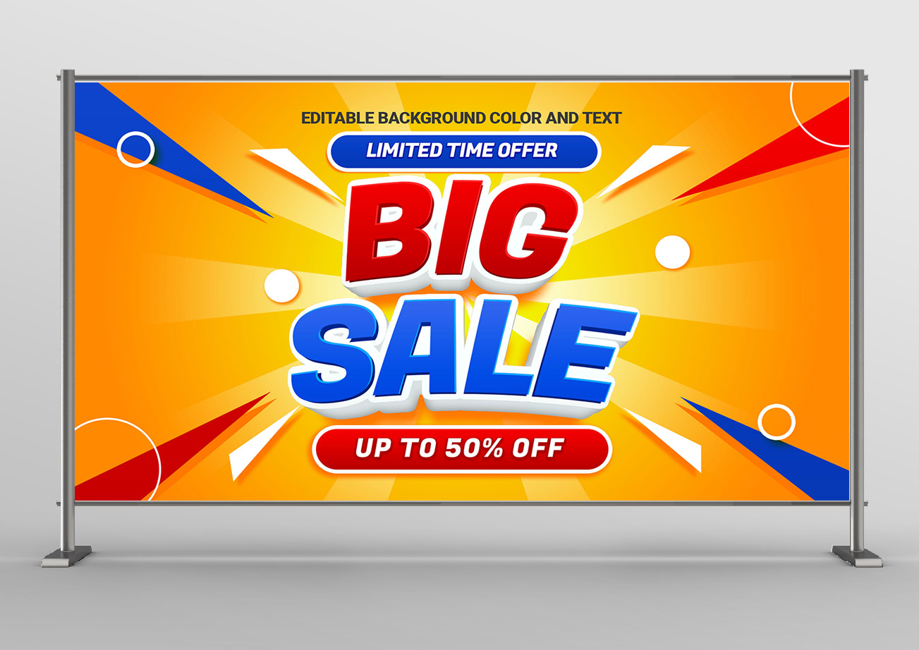 Backdrop big sale 50% mã giảm giá giới hạn file PSD