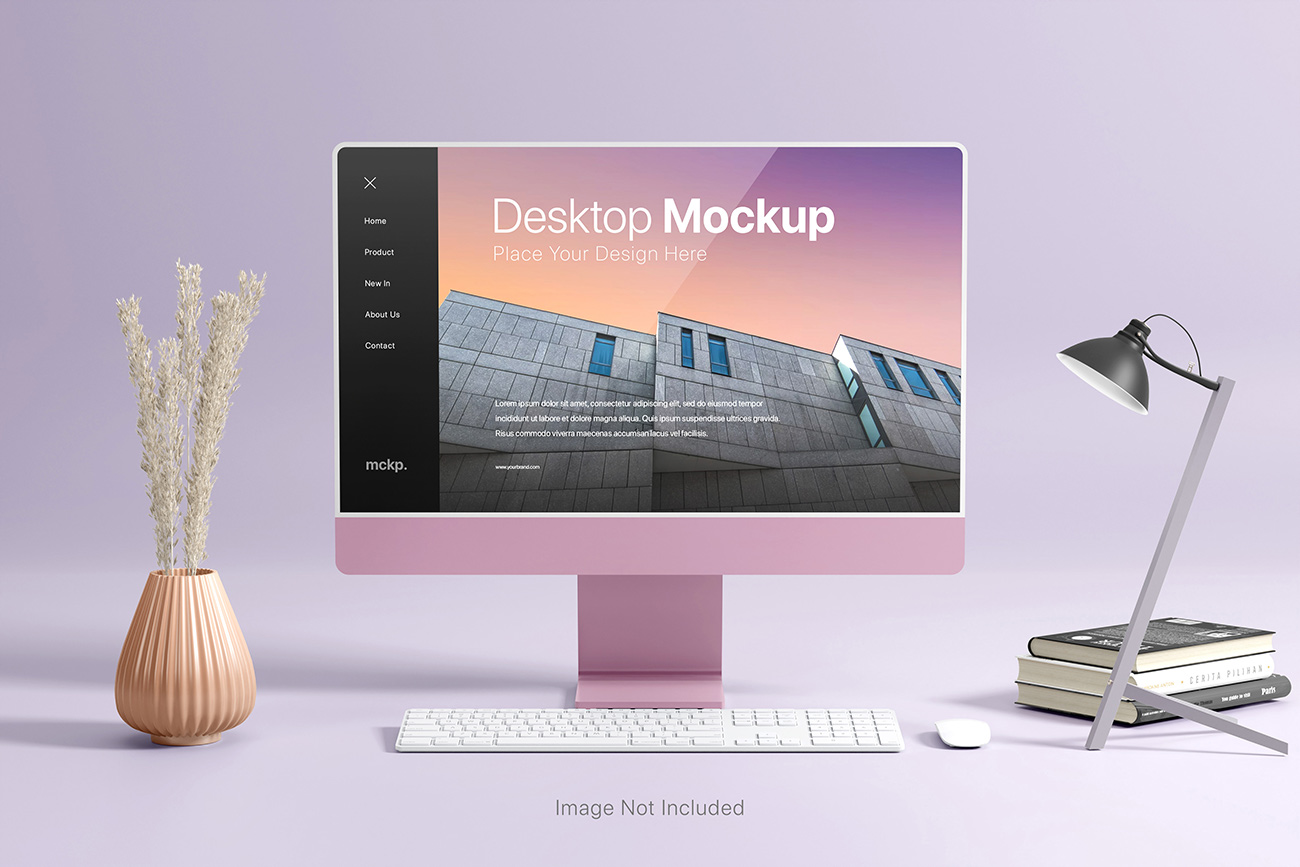 Mockup máy tính file PSD mẫu số 11