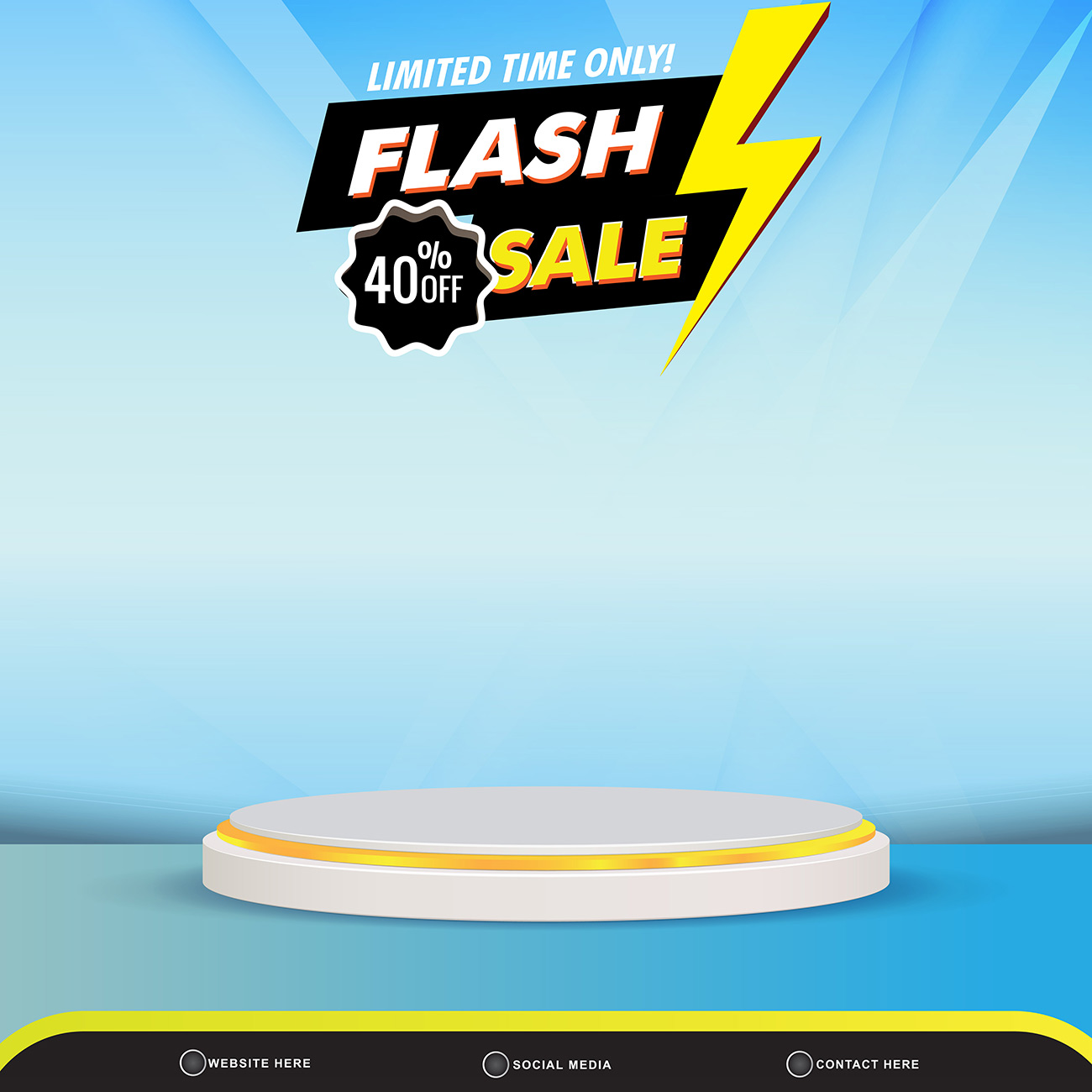 Background chương trình flash sale giảm 40% file EPS