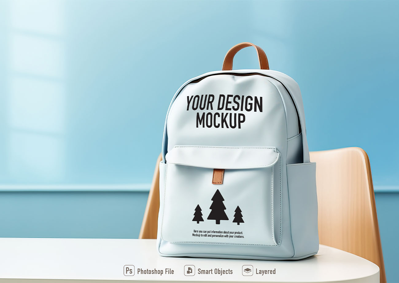 Mockup balo mẫu B30 PSD