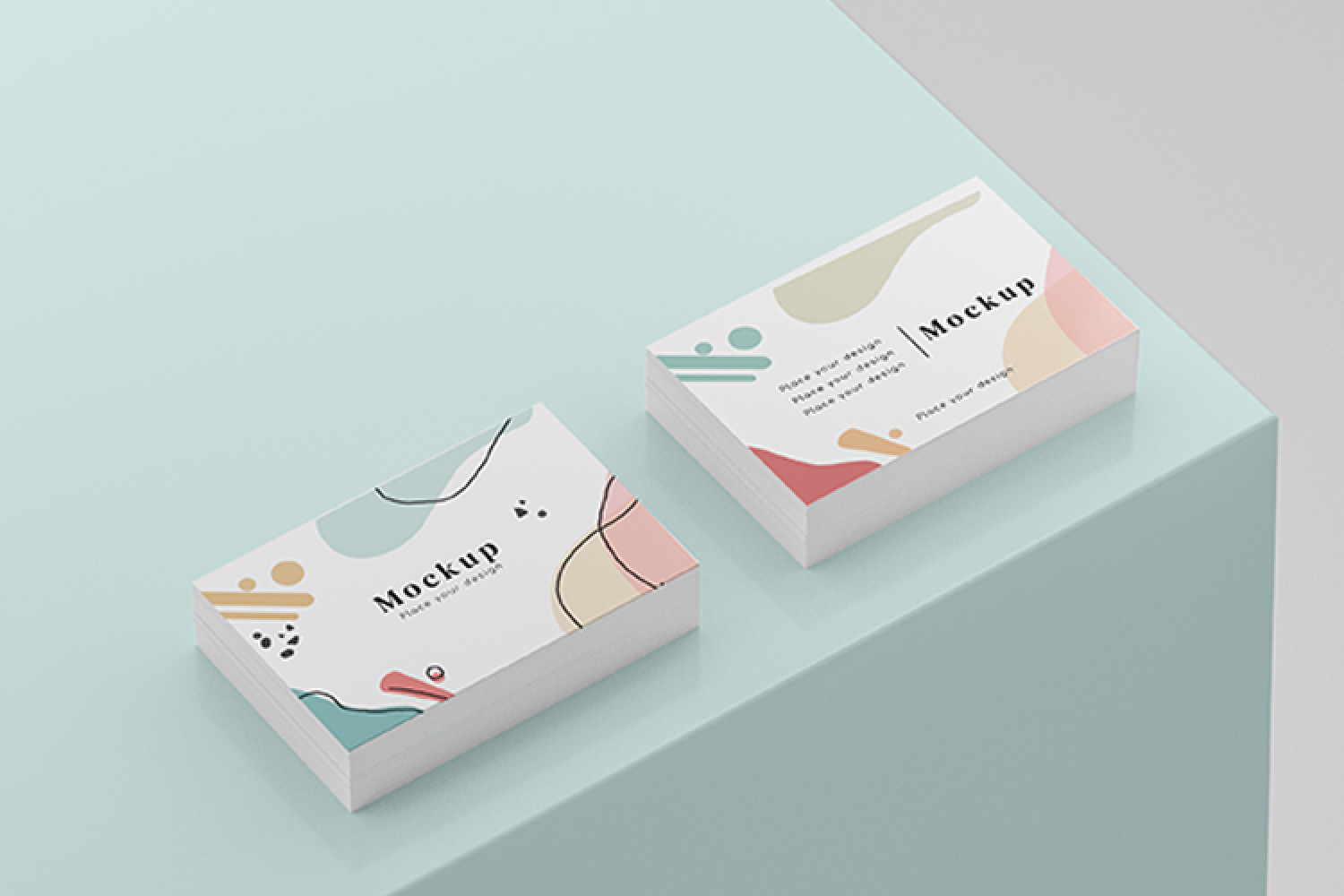 Mockup card visit, danh thiếp, thẻ nhân viên PSD