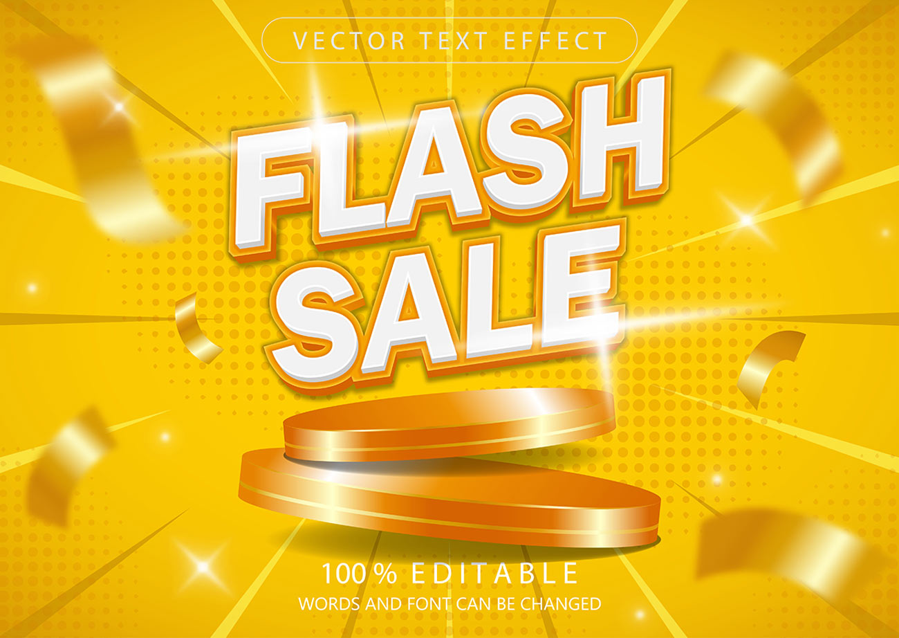 Background flash sale nền vàng file EPS