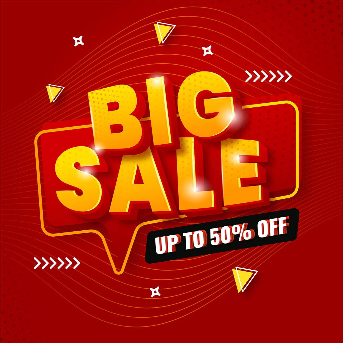 Nhãn big sale 50% file EPS