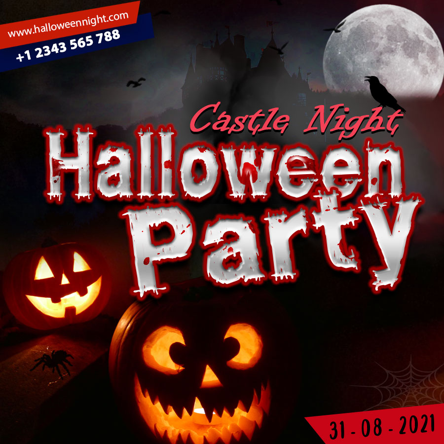 Poster halloween, kinh dị mẫu số 011 PSD