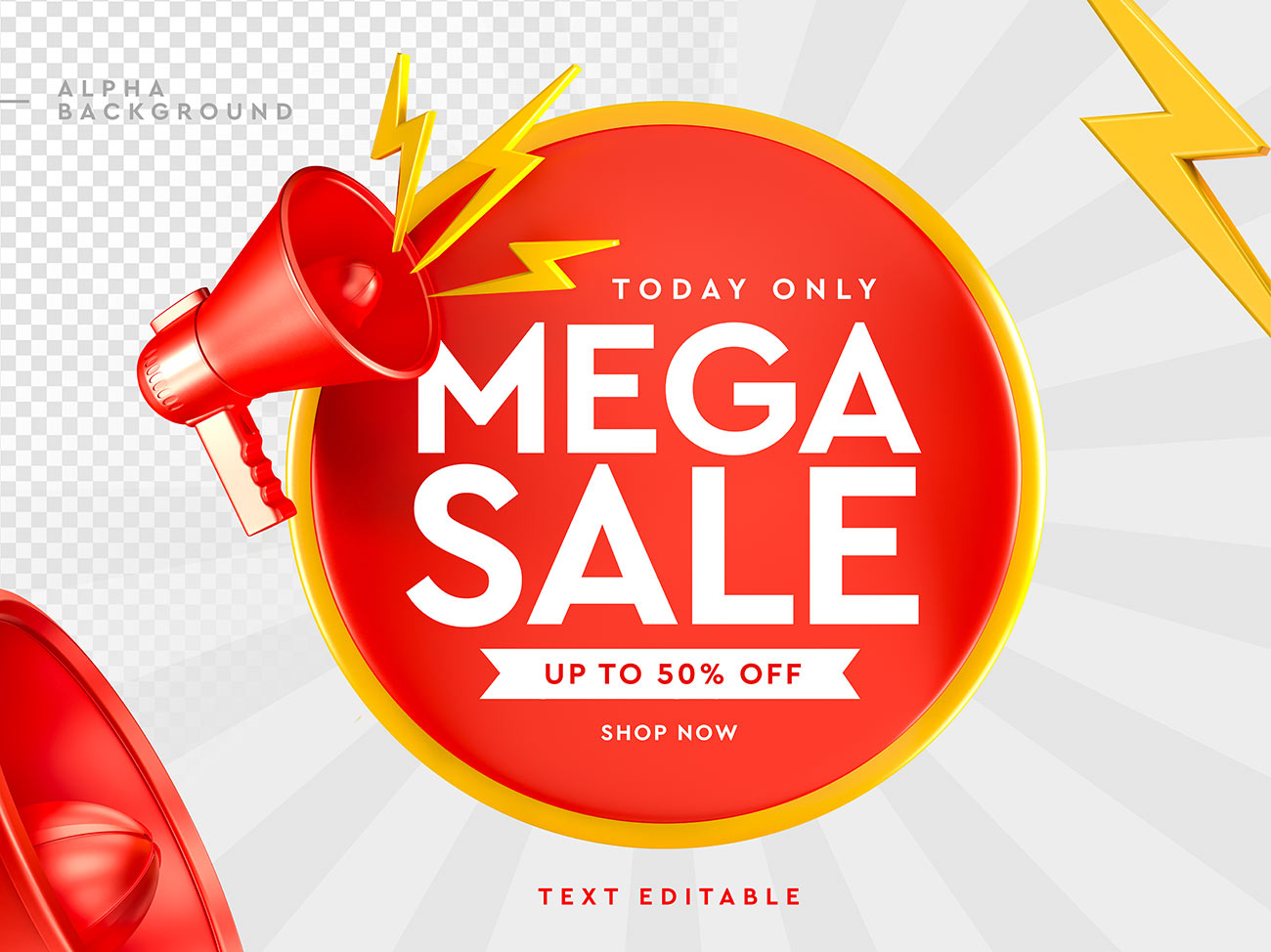 Background mega sale lên đến 50% file PSD