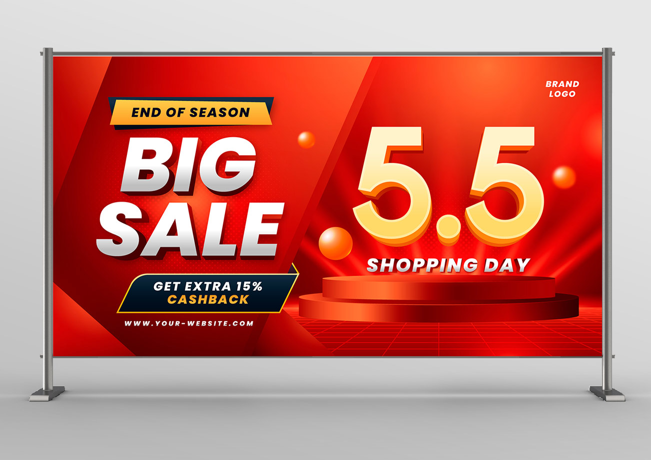 Backdrop big sale hoàn tiền 15% ngày 5.5 file EPS