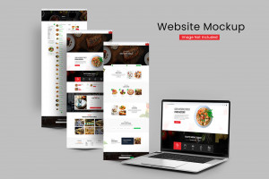 Mockup website file PSD mẫu số 62