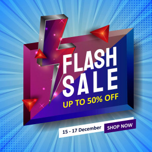 Nhãn flash sale lên đến 50% file EPS