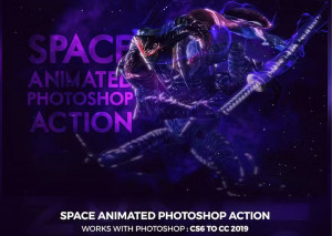 Action photoshop tạo hiệu ứng không gian chuyển động