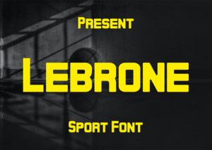 Font chữ TH Lebrone-Bold Việt hoá - Font chữ thể thao cứng cáp