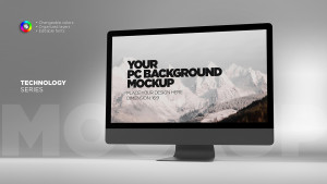 Mockup máy tính file PSD mẫu số 52