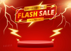 Background flash sale 70% nền đỏ thẫm file EPS