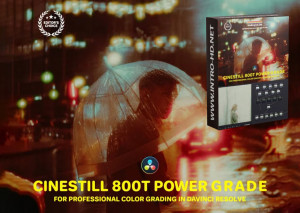 Mẫu lust màu anlalog thủ công trên phần mền Davinci - Analogica Lab CINESTILL 800T Power Grade