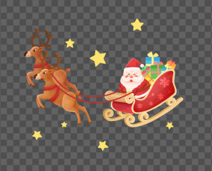 Ảnh minh họa ông già noel vi hành mẫu S60 file PSD