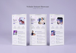 Mockup website file PSD mẫu số 54