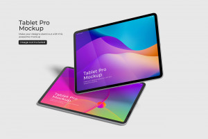 Mockup màn hình máy tính bảng hiện đại PSD mẫu số 63