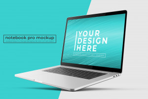 Mockup máy tính file PSD mẫu số 12