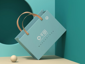 Mockup bao bì túi quà ngày tết mẫu T14 PSD