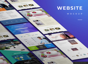 Mockup website file PSD mẫu số 57