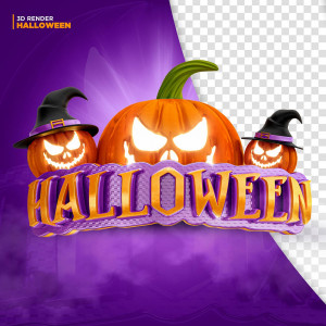 Banner halloween file PSD