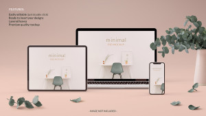 Mockup website file PSD mẫu số 37