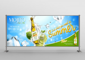 Backdrop đồ uống mojito đóng chai file EPS