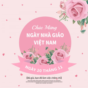 Banner ngày nhà giáo Việt Nam file PSD