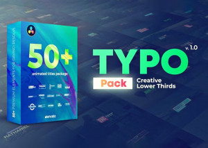 Gói 50 + mẫu Typo, tiêu đề trên phần mền Davinci - Lower Thirds – Free Template DaVinci Resolve