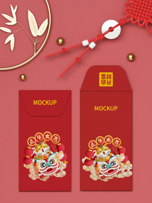 Mockup lì xì Tết mẫu 30 PSD S99.vn