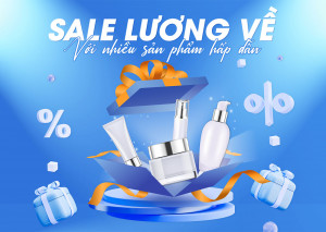 Banner bục 3D, mỹ phẩm mẫu số P33 PSD