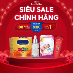 Banner siêu sale các sản phẩm chính hãng file EPS