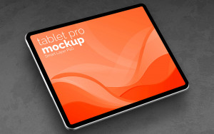 Mockup màn hình máy tính bảng hiện đại PSD mẫu số 28