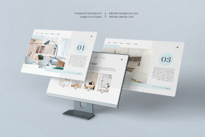 Mockup website file PSD mẫu số 17