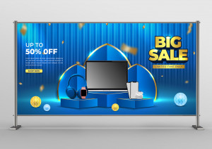 Backdrop big sale đồ điện tử file EPS