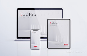 Mockup máy tính file PSD mẫu số 7