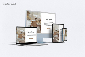 Mockup website file PSD mẫu số 41