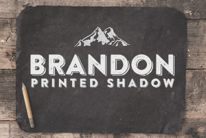 Font chữ không chân cổ điển SVN-Brandon Printed Shadow