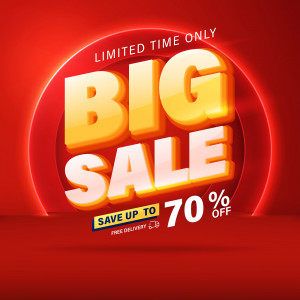 Nhãn big sale giới hạn lên đến 70% file EPS